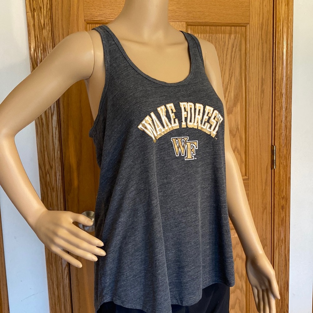Wake Forest University gray hi-lo tank (Officail licensed Collegiate Product)